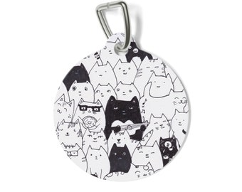 Cool Cats Pet Tag by Littlecatdraw