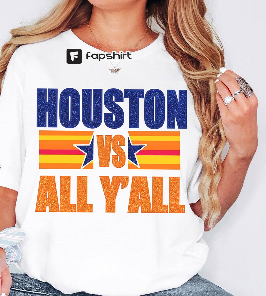 Astros Tee Houston VS All Y'all Faux Glitter Houston Etsy