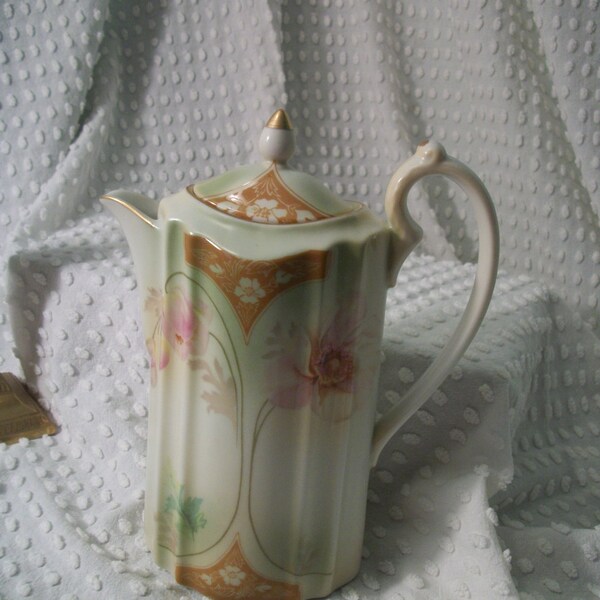 R S Suhl Chocolate Pot - Reproduction