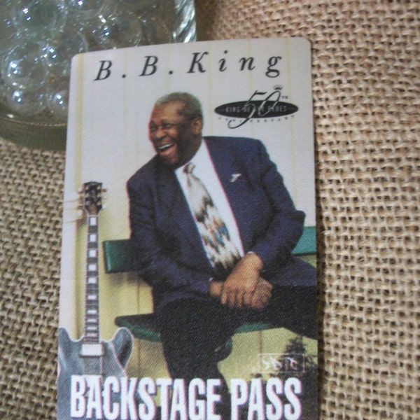 Vintage B.B. King Backstage Pass