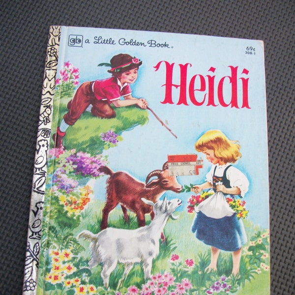 Vintage 1979 Hard Cover Edition - Heidi - A Little Golden Book