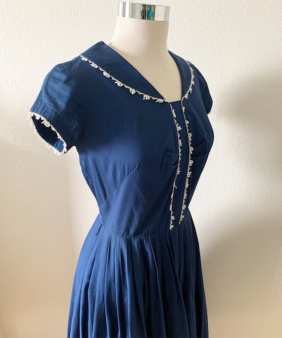 Sailor Inspired Vintage Dress