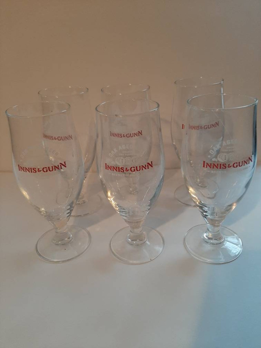 6 Innis and Gunn Oak Aged Beer Glasses Etsy