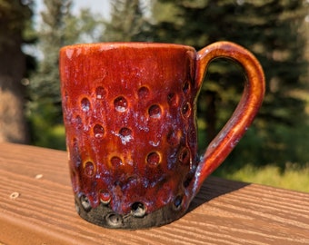 Carved Dot Mug | Magical Coffee or Tea Cup | Stoneware | Wheel Thrown | Ceramics | Pottery | Gift Idea