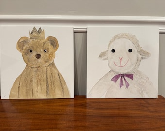 Custom stuffie/lovey Watercolor