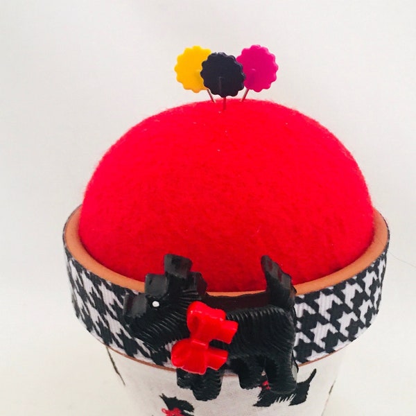 Dogs XL: Stick-It-To-Me! Pin Cushions | Dog | Puppy | Terrier | Pug | Sewing | Quilting | Gift | Handmade | Pincushion | 4.5in