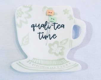 More Magnetic Tea Pots&Cups: Stick-It-To-Me! Needle Pin Dishes | Ceramic | Magnetic | Pin Tray | Pin Dish | Pin Bowl | Sewing | Quilting
