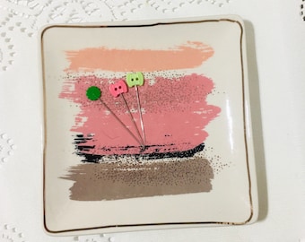Some More Magnetic Squares: Stick-It-To-Me! Needle Pin Trays | Ceramic | Magnetic | Pin Tray | Pin Dish | Pin Bowl | Sewing | Quilting