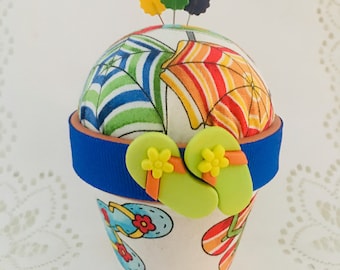 Nautical&Beach: Stick-It-To-Me-Pin-Cushions | Beach | Sailing | Seashell  | Crab | Summer | Sewing | Quilting | Gift | Handmade | Pincushion