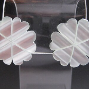 Vintage Faux Mother of Pearl Button Earrings