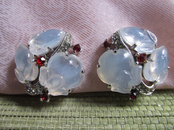 Vintage Alfred Philippe for Crown Trifari Moonstone Fruit