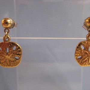 Vintage Sand Dollar Earrings