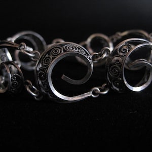 Vintage Handmade Nils A Jorgensen Silver Bracelet