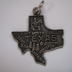Vintage Sterling Silver Texas Charm