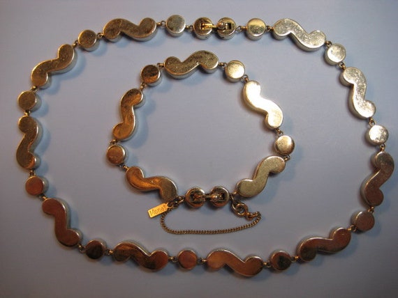 1949 Monet Cavalier Series Choker and Bracelet - image 9