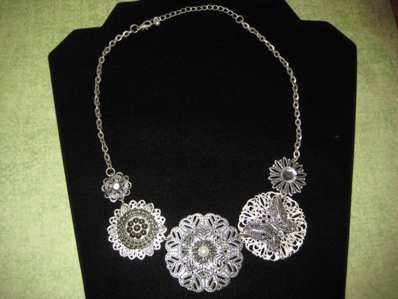 Repurposed Statement Necklace - image 7