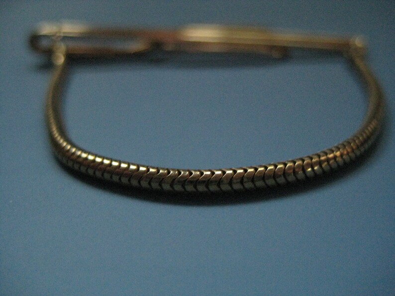 Vintage Forstner Gold Fill Tie Clasp with Chain