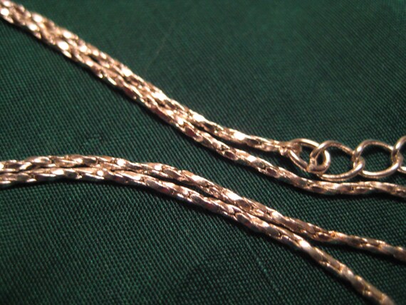 Vintage Initial W Rhinestone Monogram Pendant Nec… - image 4