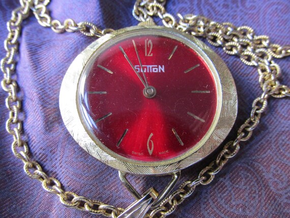 Vintage Sutton Retro Pendant Watch - image 1