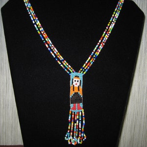 Vintage Loom Beaded Necklace