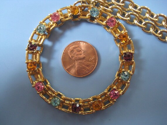 Vintage Sarah Coventry Picadilly Circle Necklace - image 6