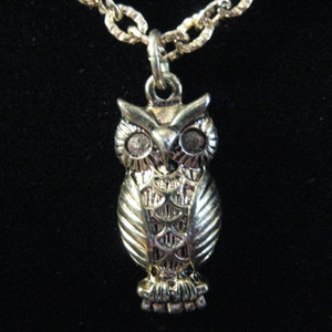 Vintage World End Imports Owl Pendant