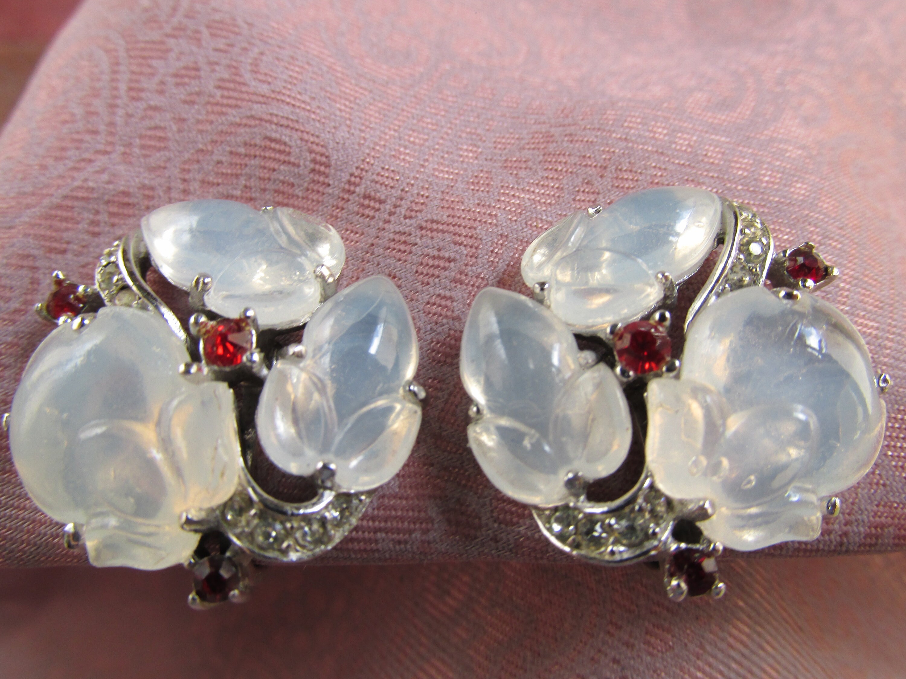 Vintage Alfred Philippe for Crown Trifari Moonstone Fruit