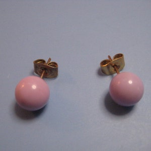 Vintage Lavender Stud Earrings