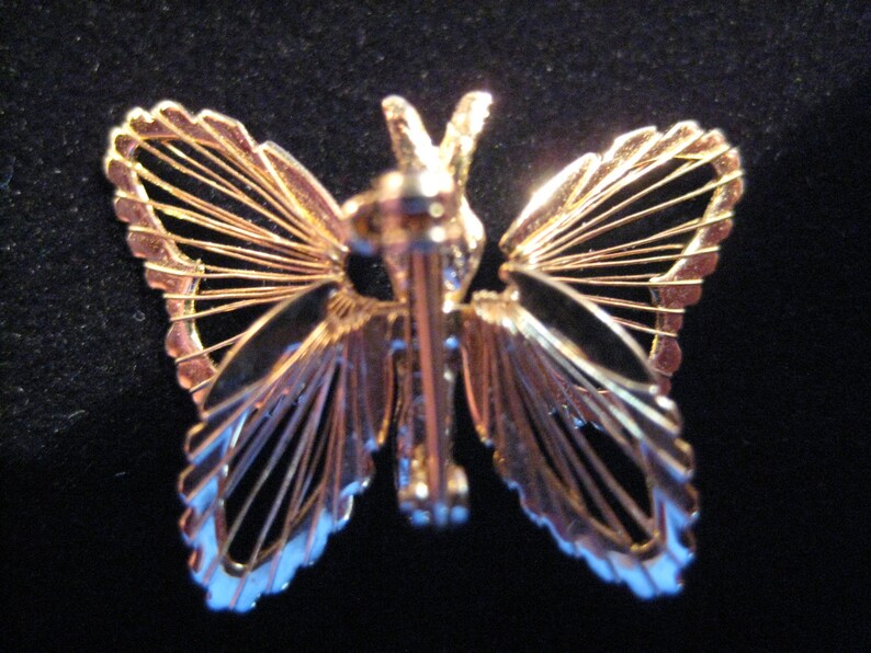 Vintage Monet Spinneret Butterfly Brooch