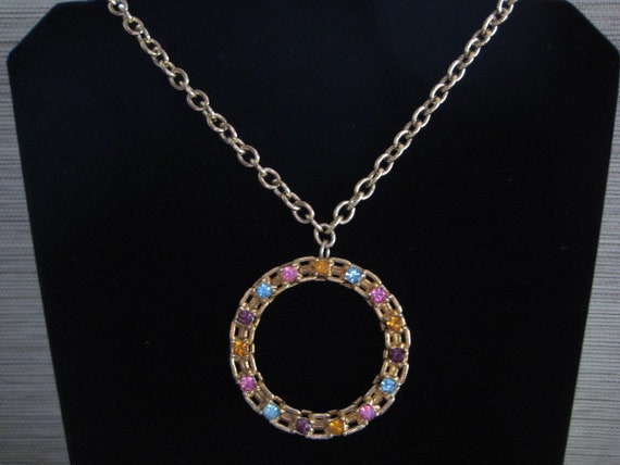 Vintage Sarah Coventry Picadilly Circle Necklace - image 1