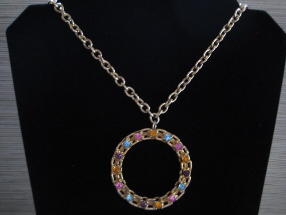 Vintage Sarah Coventry Picadilly Circle Necklace - image 10