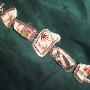 Sterling Silver and Broken Dish Bracelet