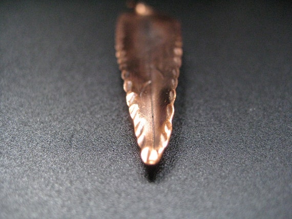 Vintage Nye Copper Leaf Brooch - image 5