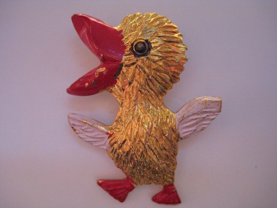Vintage Quacking Duckling Pin