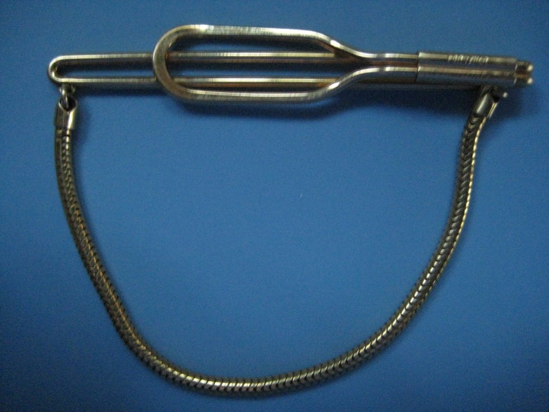 Vintage Forstner Gold Fill Tie Clasp with Chain