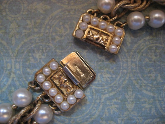 Vintage Napier Faux Pearl Necklace - image 7