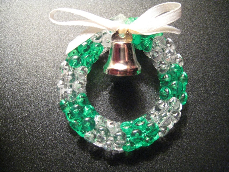 Christmas Wreath Brooch with Bell