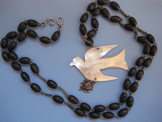 Repurposed Peace Dove Necklace - image 4