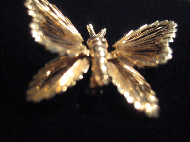 Vintage Monet Spinneret Butterfly Brooch
