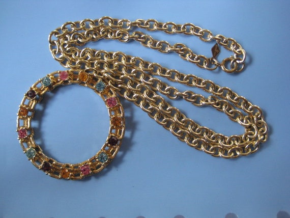 Vintage Sarah Coventry Picadilly Circle Necklace - image 9