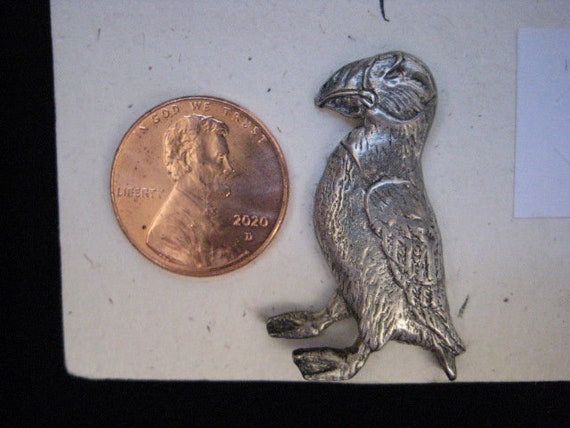 Vintage Cavin Richie Cast Silver Puffin - image 7