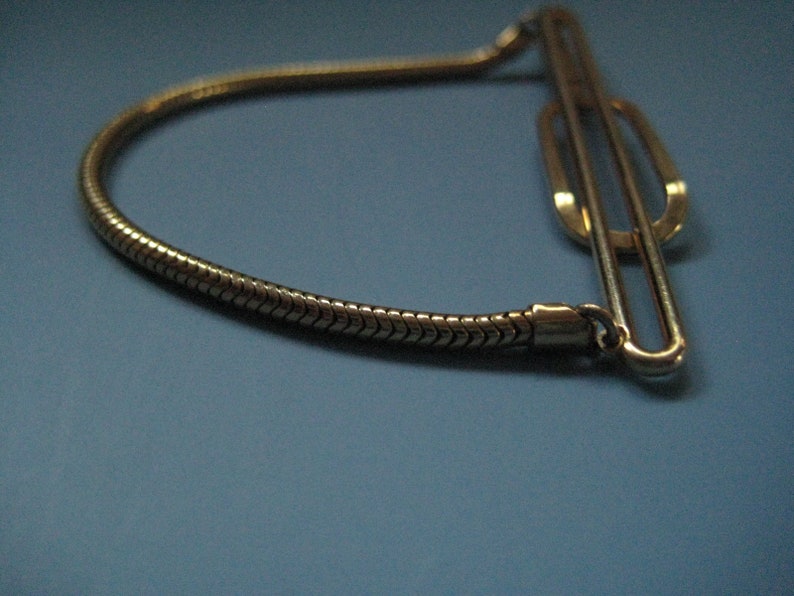 Vintage Forstner Gold Fill Tie Clasp with Chain