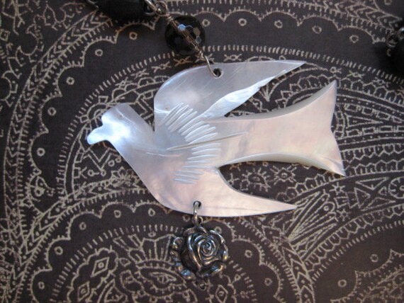 Repurposed Peace Dove Necklace - image 3