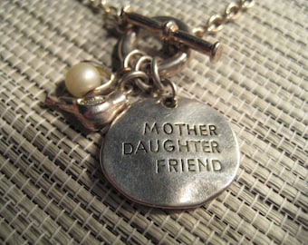 Mother Daughter Friend Charm Necklace