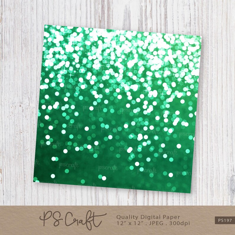 Christmas Sparkles Glitter and Bokeh Digital Papers Etsy