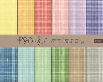 Vintage Crosshatch Digital Paper, Seamless Texture Background (Instant Download)