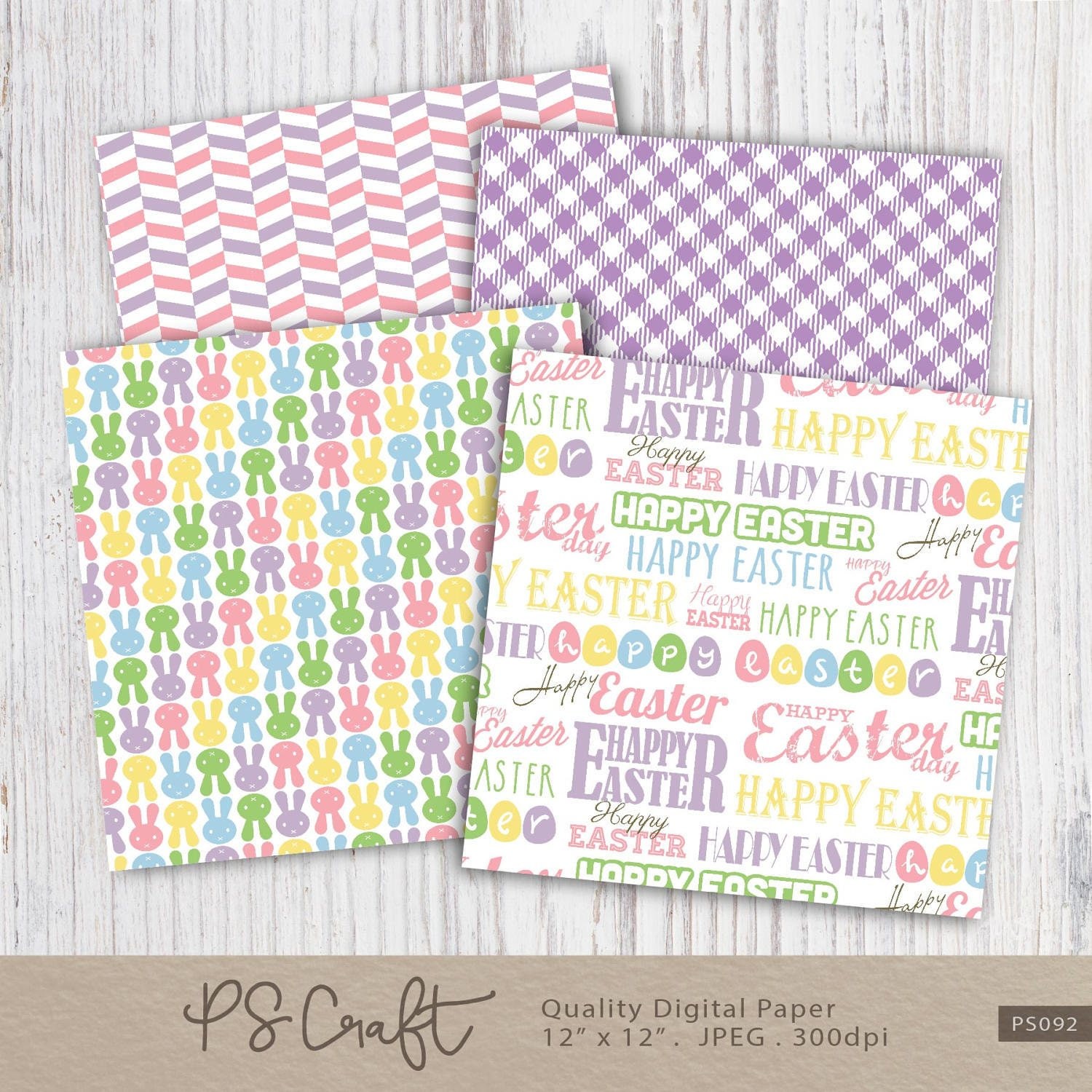 SEAMLESS Easter Fun Digital Papers Easter Papers Easter - Etsy