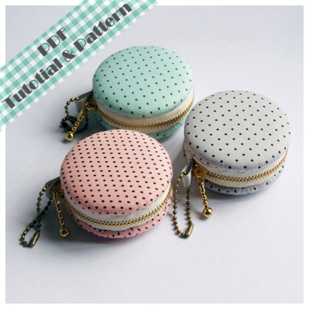 Macarons Monedero DIY/Macaron Coin Purse Tutorial | Tutorial monedero,  Manualidades, Monedero