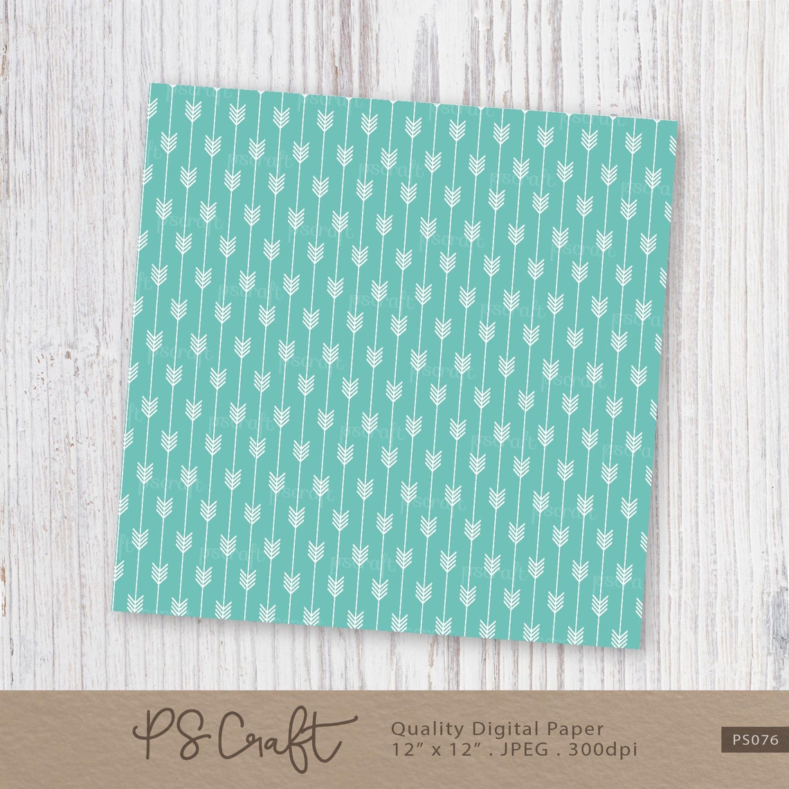 Brown &amp; Teal Arrows Digital Papers SEAMLESS Arrows Papers | Etsy
