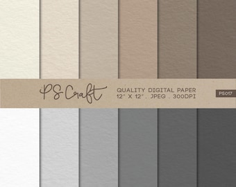 Kraft Paper Texture Digital Pack, 12x12 (Digital Download)